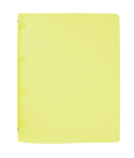 Poradač 4-krúžkový A4  2 cm PP Opaline (mliečný) žltý