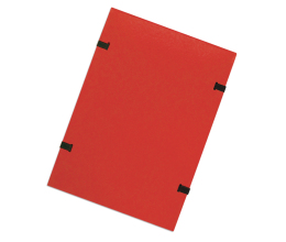 Documents Folder A4 RainbowLine, cotton, bothside cover, pressboard Red 