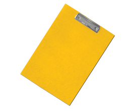 CAESAR Senator - podložka psací  A4 s klipem, žlutá