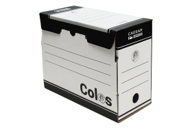 Archívna krabica Colos 140mm čierna potlač 25ks