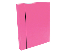 Document File A4/30 PP with elastic holder, Pink 