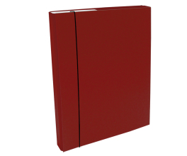 Document File A4/30 PP with elastic holder, Claret 