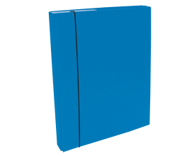 Box na spisy s gumkou A4/30 PP modrý svetlo
