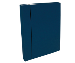 Document File A4/30 PP with elastic holder, Blue Dark 