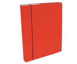 Document File A4/30 PP with elastic holder, Red 