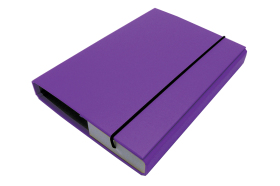 Document File A5/30 PP with elastic holder, Violet 