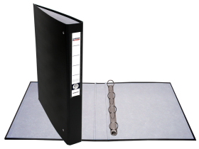 Level Arch File with 4 ring binder A4/40 Imperator PP, Black 