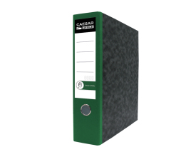 Lever Arch File A4/80 Executive, Compressor Bar - colored spine Green 