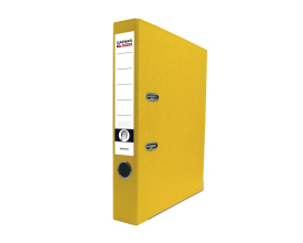 Lever Arch File A4/50 Senator, Compressor Bar, RADO, Pressboard, metal edges, Yellow 