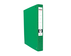 Level Arch File with 4 ring binder A4/40 Senator, pressboard cover Green 