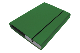 Document File A5/30 PP with elastic holder, Green 