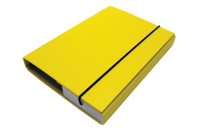 Box na spisy s gumkou A5/30 PP žltý 