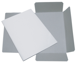 Square Cut Folder A4 With 3 Flaps White 