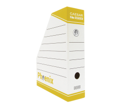 Archívny box A4 Phoenix 80mm žltá potlač 25ks
