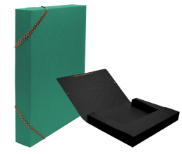 CAESAR Box na spisy A4, prešpán 4 cm, zelený