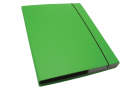 Document File A4/30 PP with elastic holder, Green Light