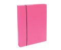 Document File A5/30 PP with elastic holder, Pink
