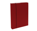 Document File A5/30 PP with elastic holder, Claret