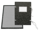 Documents Folder A4 BlackSkyLine, marble, cotton, label, bothside cover  - Obrázek