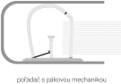 Poradač pákový A4 5cm Executive čierny chrbát  - Obrázek