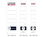 CAESAR Office - štítek na pořadač, samolepicí 35 x 190 mm, 10 ks
