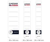 CAESAR Office - štítek na pořadač, samolepicí 55 x 190 mm, 10 ks