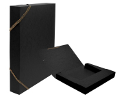 CAESAR Office Prešpán - box na spisy A4, 4 cm, černý