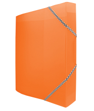*Box na spisy s gumkou A4/30 PP Opaline oranžový