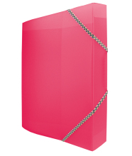 *Box na spisy s gumkou A4/30 PP Opaline růžový