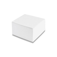 Paper Cube 9,0x9,0x4,5cm One Side Glued, White