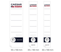 CAESAR Senator - štítek na pořadač, samolepicí 30 x 190 mm, 10 ks
