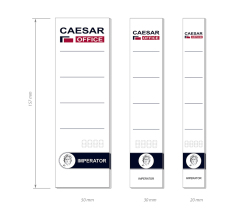 Štítky zasouvací 50x157mm na pořadač 7,5cm hřbet 10ks