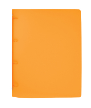 Level Arch File with 4 ring binder A4/20 PP Opaline, transparent, Orange