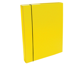 Box na spisy s gumkou A4/30 PP  žlutý