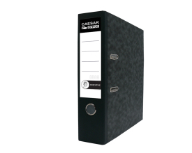 Lever Arch File A4/75 Executive, RADO, Compressor Bar - colored spine, Black 