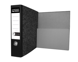 CAESAR Office Executive - pořadač archivní A4, 8 cm složená kapsa, černý hřbet
