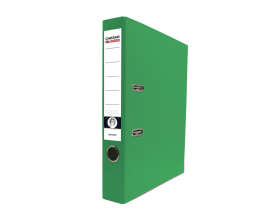 Lever Arch File A4/50 Senator, Compressor Bar, RADO, Pressboard, metal edges, Green 