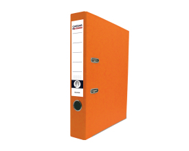 CAESAR Office Senator - pořadač pákový A4, 5 cm, rado, lišty, oranžový