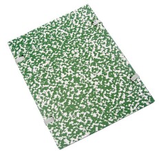 *Deska spisová A4 EcoLine mramor, zelená s tkanicí