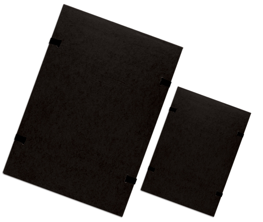 Documents Folder A5 RainbowLine, cotton, bothside cover, pressboard Black 