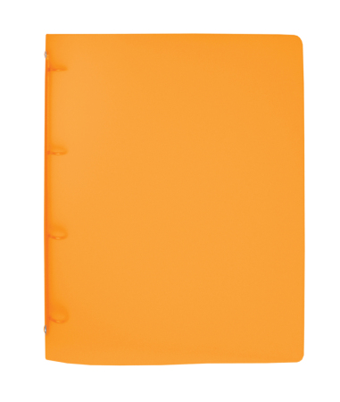 Level Arch File with 4 ring binder A4/20 PP Opaline, transparent, Orange