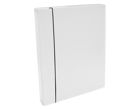 Document File A4/30 PP with elastic holder, White 
