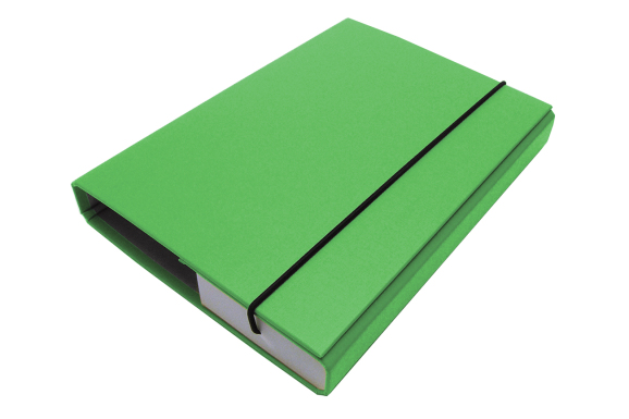 Document File A5/30 PP with elastic holder, Green Light 