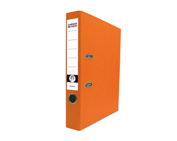 Lever Arch File A4/50 Senator, Compressor Bar, RADO, Pressboard, metal edges, Orange 