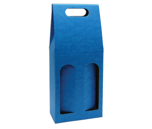 Carry box on 2 bottles of wine VINKY-2 RainbowLine Blue